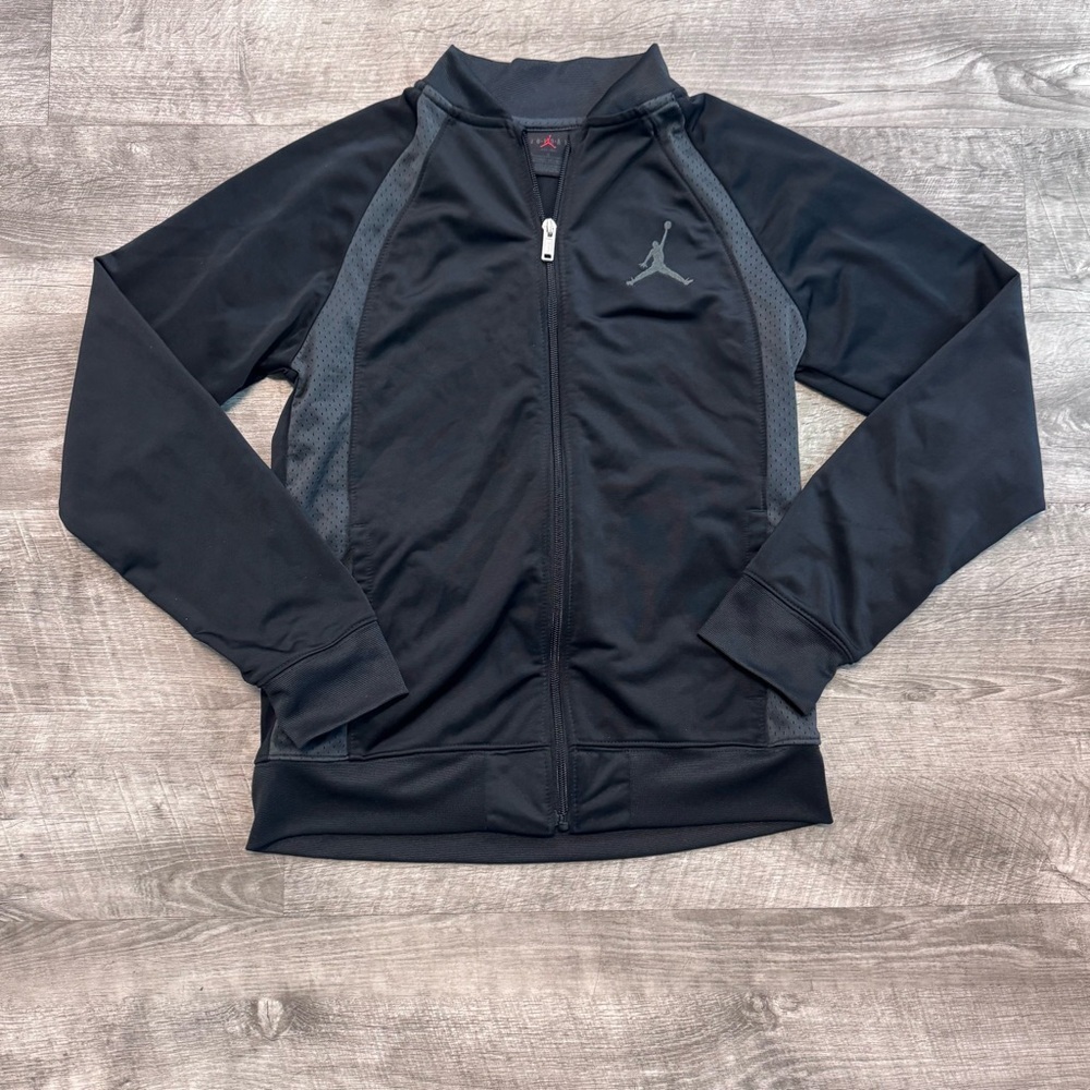 Jordan Jumpman Boys Full Zip Jacket Youth Black Sz. L (12-13)